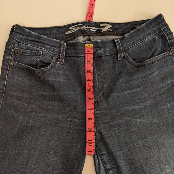 Seven7 Skinny High Rise Jeans Size 14. Navy Narrow Jeans. - Picture 6 of 11